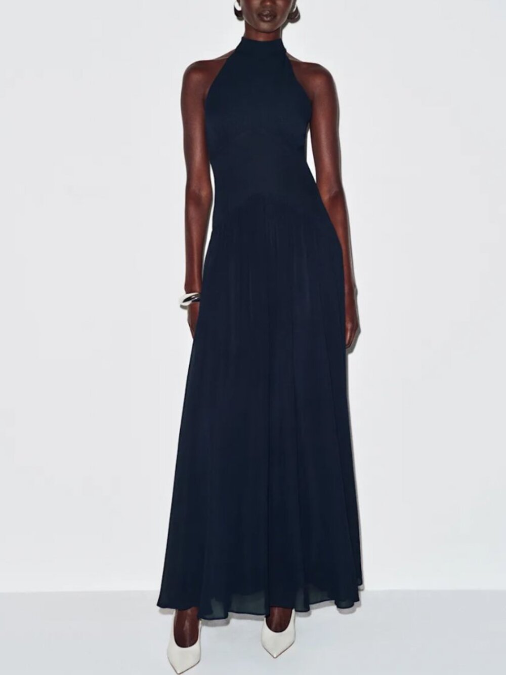 NWT Reformation Fabienne Maxi Dress - Navy Blue Gown Formal Cocktail Party